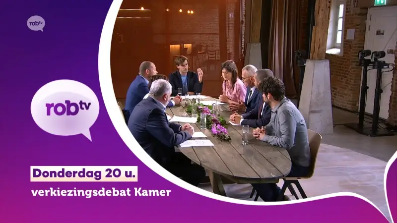 Bekijk vanavond om 20 u. het enige lijsttrekkersdebat met de kopstukken voor onze regio op ROBtv