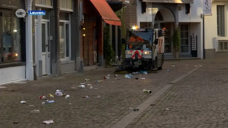 Vandaag begint jaarlijkse veegactie in Leuvense binnenstad: alle wegdekken en straatkolken worden weer vrijgemaakt