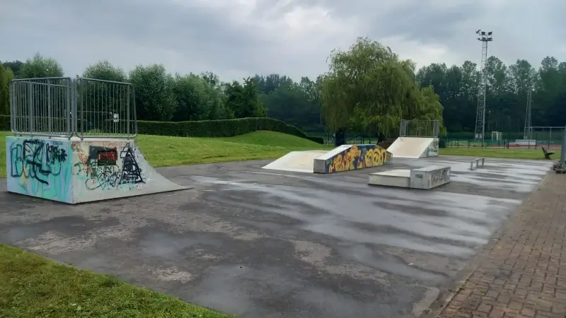 Speeltuin en skatepark op Colombasite in Kortenberg worden vernieuwd, tijdens werken tijdelijk skatepark aan polyvalente zaal in Erps-Kwerps