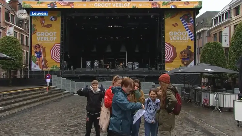 Leuven klaar voor eerste van vijf edities van het Groot Verlof, ondanks het slechte weer