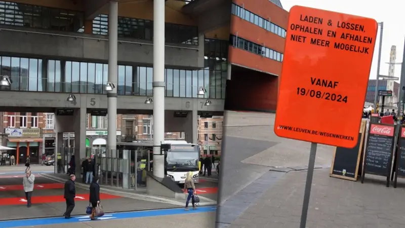 Leuven pakt parkeren voor busstation aan, nieuw fietspad en extra kiss en ride moeten stationsomgeving veiliger maken: "We bekijken of we in toekomst ook perrons verplaatsen"