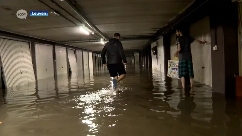 Ook Leuven getroffen door wateroverlast: straten afgesloten, beken overstroomd en kelders onder water