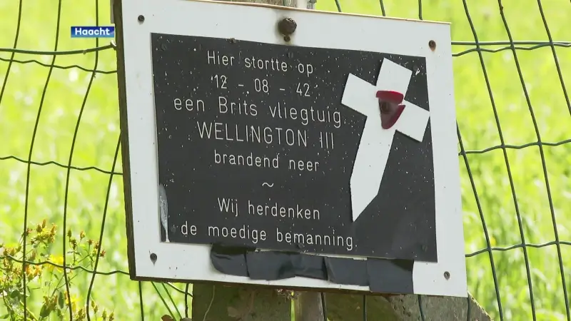 Haacht heeft oorlogsmomument ingewijd om de vliegtuigcrash in 1942 te herdenken