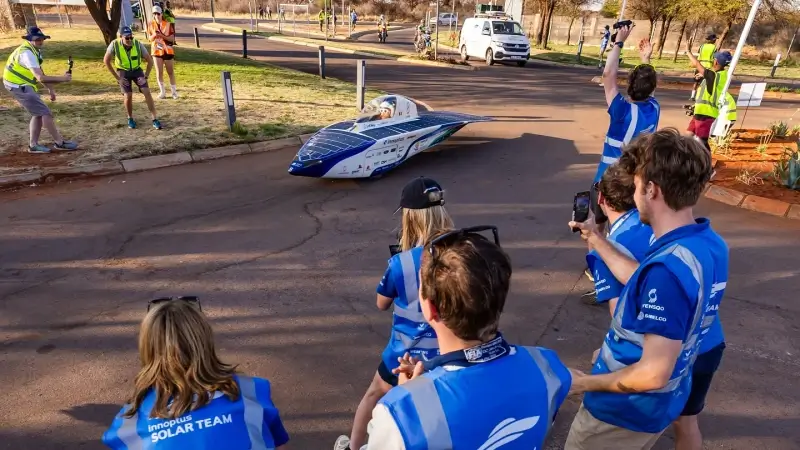 Leuvense Innoptus Solar Team herovert koppositie in Sasol Solar Challenge