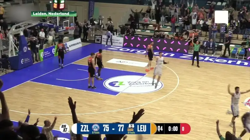 Leuven Bears lopen op de buzzer tegen eerste nederlaag aan in Leiden (78-77)