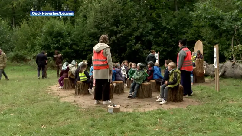 Nieuwe ontmoetingszone aan speelweide Linderonde in Heverleebos 