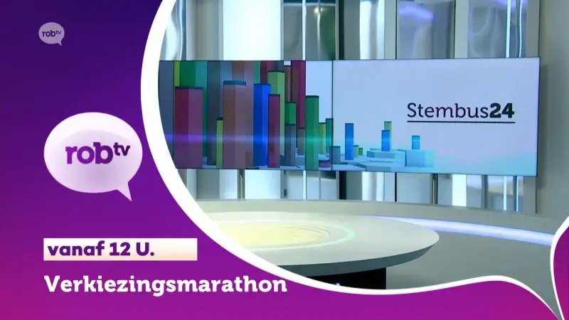 Volg zondag vanaf 12 u. onze LIVE Verkiezingsmarathon op ROBtv