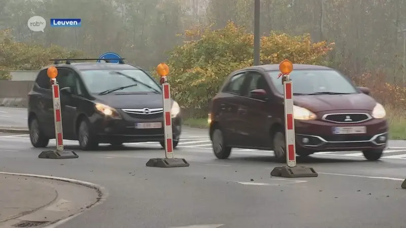 Eénrichtingsverkeer op Wijgmaalsesteenweg in Leuven door werken aan oever Vaart