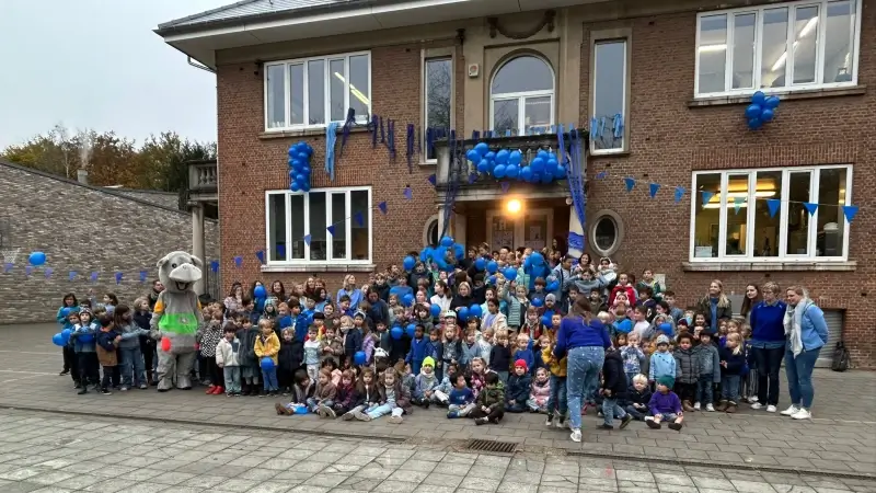 Verschillende scholen in onze regio kleuren blauw voor Werelddiabetesdag: " De diagnose is hard, en heeft een grote impact"