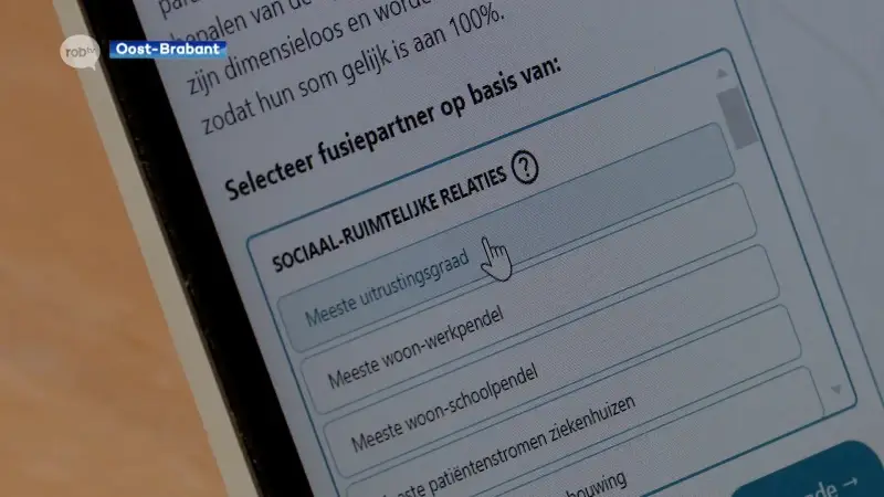 Nieuwe website KU Leuven berekent ideale fusiepartners voor gemeenten in Oost-Brabant: "Gevoel van identiteit moeilijk te objectiveren"