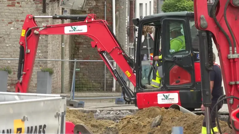 De Peuthystraat in centrum van Huldenberg vanaf morgen drie maanden lang afgesloten door rioleringswerken