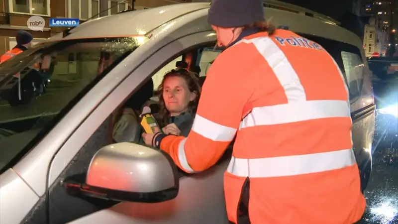 548 bestuurders aan de kant gezet tijdens Leuvense BOB-actie van de politie: "Ik denk dat meer controles nodig zijn"