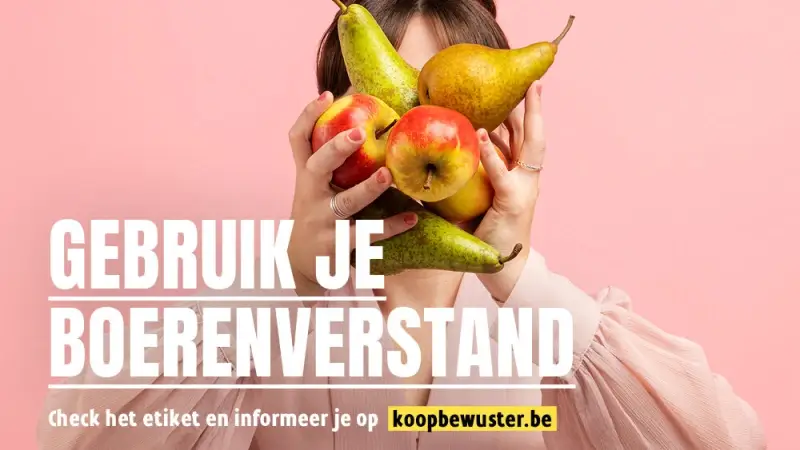 Slogan "Gebruik je Boerenverstand, check het etiket" steunt landbouwsector en lokale voedselproducten