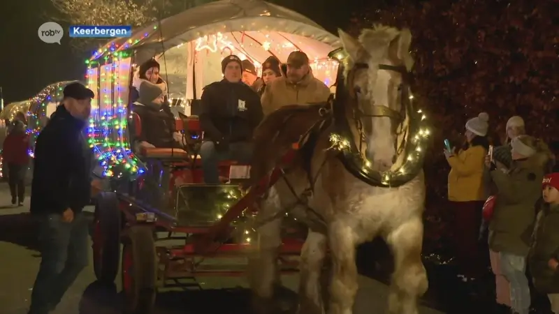 Paardenlichtparade trekt door Keerbergen: "Het is eens wat anders dan tractoren"