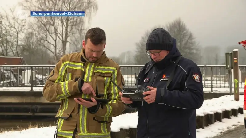 Drones volgen waterpeil van Demer op in Scherpenheuvel-Zichem, burgemeester Kris Peetermans: "Alarmpeil zal bereikt worden"