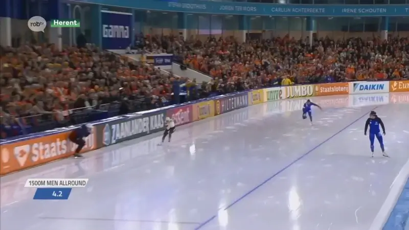 Bart Swings eindigt zesde op EK allround schaatsen in Heerenveen