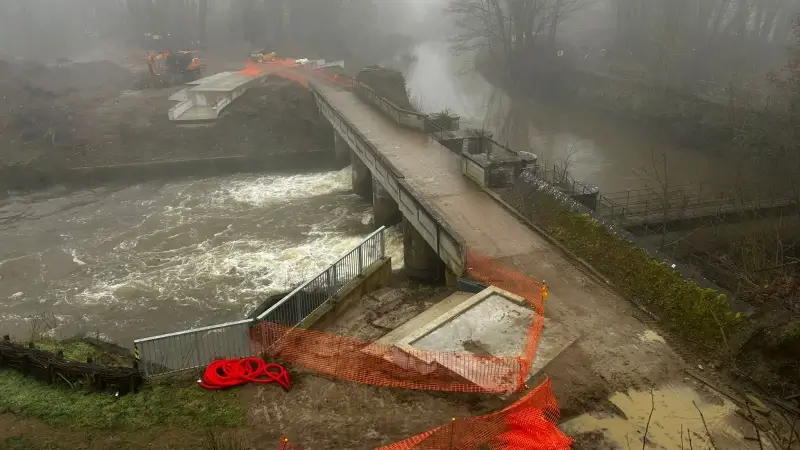 Sasbrug aan Grote Steunbeer in Diest vanaf vandaag opnieuw afgesloten, eind april zijn werken volledig klaar