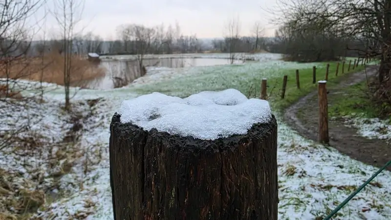 BEKIJK: Dun sneeuwtapijt in deel van onze regio