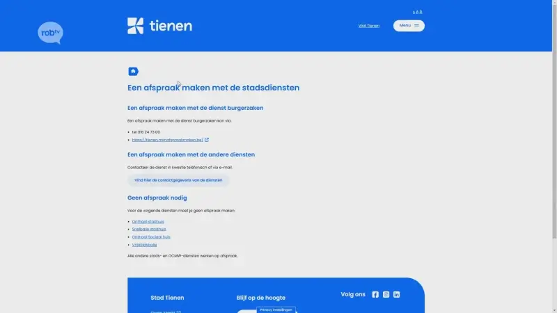 Gloednieuwe website bundelt informatie voor bezoekers aan stad Tienen, ook andere stedelijke websites zitten in nieuw jasje