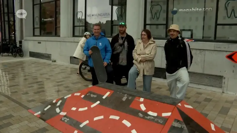 Leuven plaatst deze zomer in samenwerking met skateorganisatie VZWeetje object om te skaten op verschillende locaties in de stad