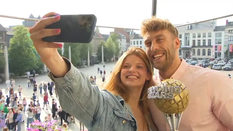 Ward Lemmelijn is in Tienen gehuldigd voor z'n overwinning in televisieprogramma Dancing with the Stars