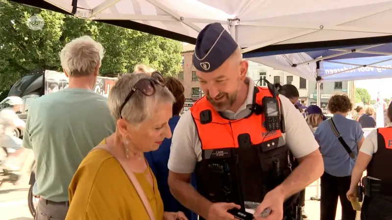 Leuvense politie trekt de straat op met infopunten om mensen te beschermen tegen criminaliteit