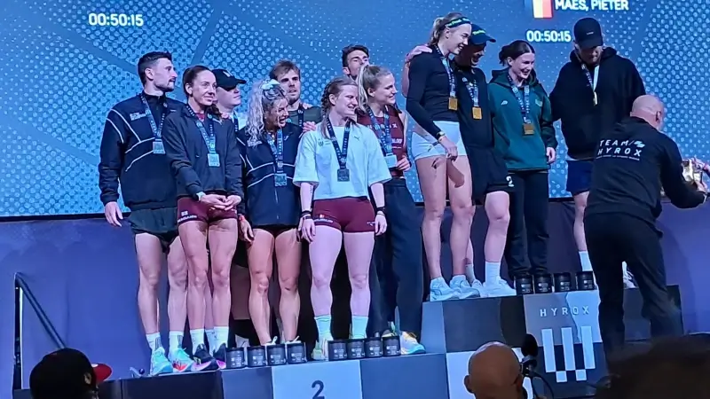 Belgisch team haalt 2de en twee keer 5de plaats op WK Hyrox in Chicago