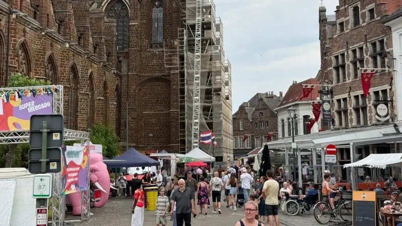 Bezoekers genieten van 11de editie van zuiders stadsfestival Mercado in Diest