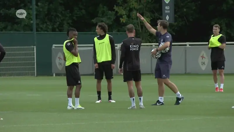 Gemoedelijke sfeer, maar aan bijsturen geen gebrek: David Hubert leidt zijn eerste training bij OH Leuven