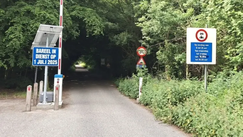 Slagboom om verkeer te weren uit Vlaktedreef in Tervuren treedt vanaf 1 juli in werking