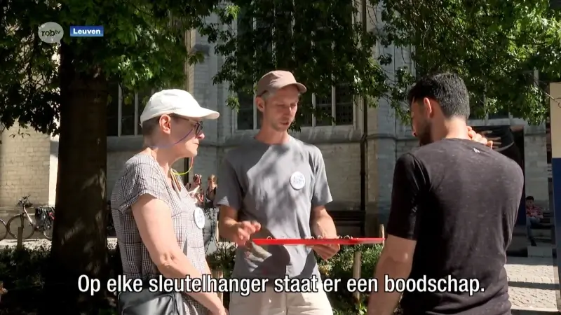 Actie voor sociale woningen op Grote Markt in Leuven