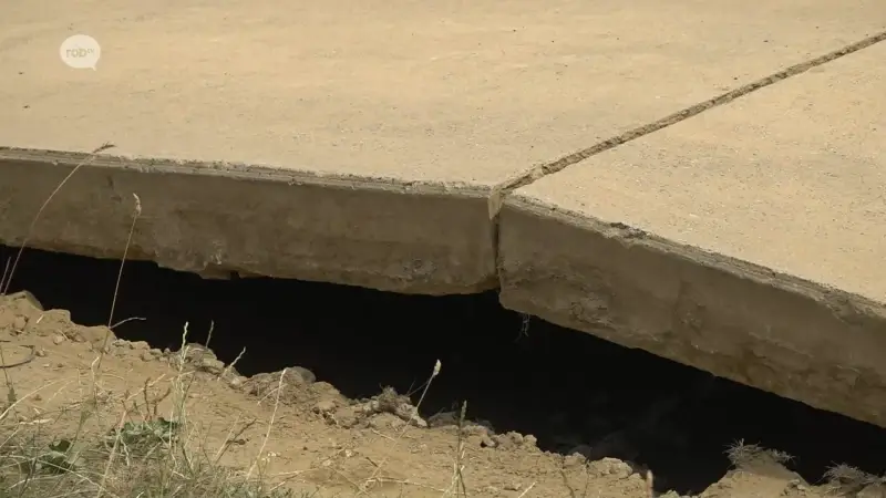 Heel wat lokale betonwegen komen omhoog door extreme hitte