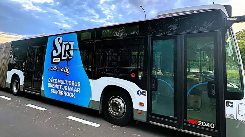 Gratis shuttlebus naar Suikerrock stopt vanaf dit jaar ook aan Goossensvest en Aandorenstraat in Tienen