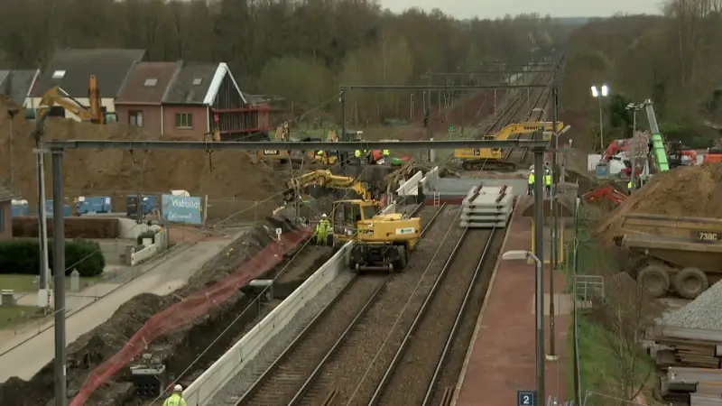 Spoorwegtunnel in Wezemaal begin volgend jaar klaar, paar maanden later dan gehoopt