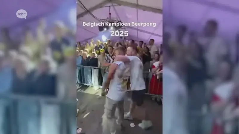 Na zenuwslopende finale: beste bierpongers van het land komen uit Aarschot en Rillaar