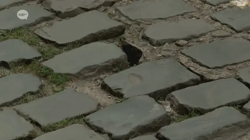 Herstellingswerken aan kasseiwegen in Leuven