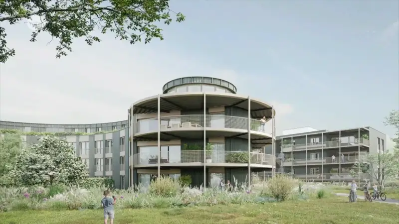 Hoofdafbeelding voor artikel Werken aan nieuw appartementencomplex…