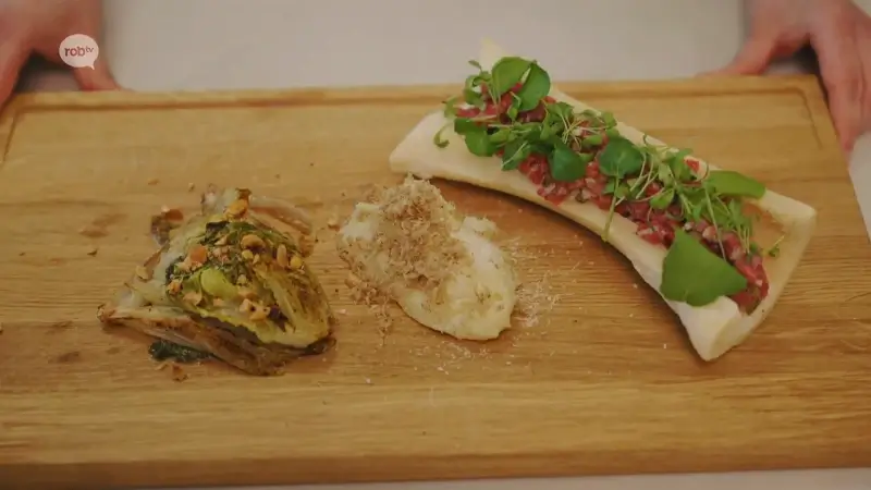 Koken 2025 Steak tartaar met winterse groenten en truffelpuree