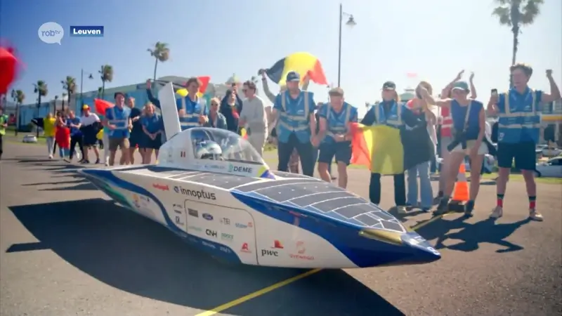 Hoofdafbeelding voor artikel Solar Team van KU Leuven trekt…