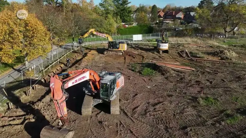 Bouw van een gloednieuwe sporthal in Rotselaar van start gegaan