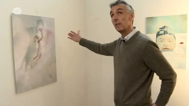 Tentoonstelling van topsporters en kunstenaars start morgen aan Romaanse Poort in Leuven: "Kunst op basis van domen-en-durvenverhaal van atleet"