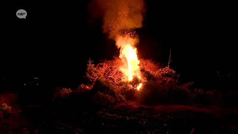 Wommersom houdt traditie van kerstboomverbranding ook dit jaar in ere: "Er gebeuren veel ergere dingen in de wereld dan kerstbomen verbranden"