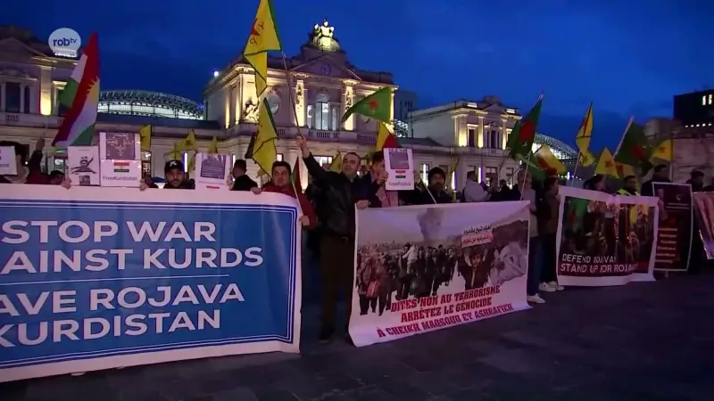 400-tal manifestanten aanwezig op Martelarenplein in Leuven