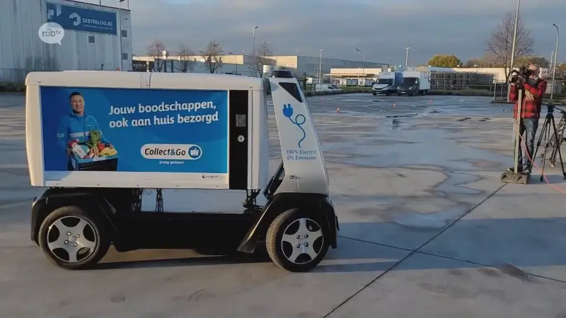 Colruyt test zelfrijdende busjes om boodschappen aan huis te leveren in Leuven