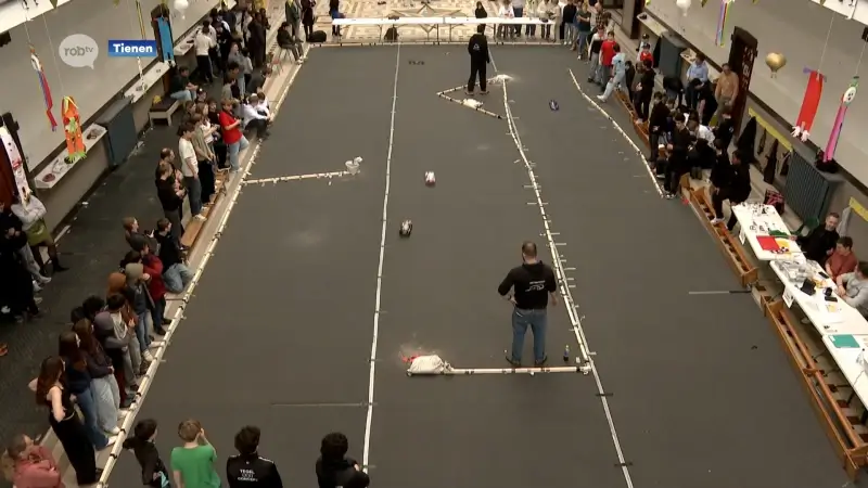 Wedstrijd tussen telegeleide racewagens in Tienen