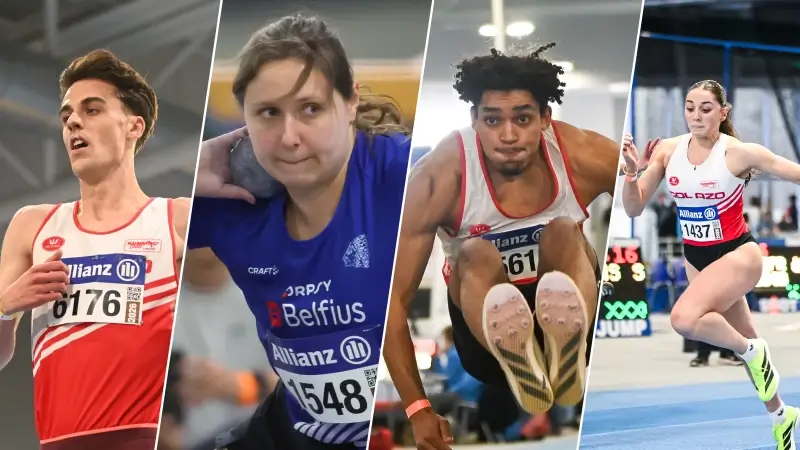 Regiogenoten pakken 4 Belgische titels op BK indoor atletiek in Louvain-la-Neuve