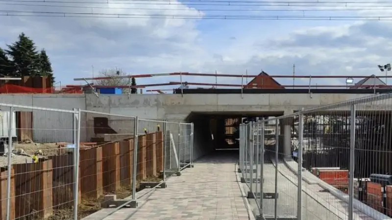 Tunnel onder station van Wezemaal vanaf morgen open voor voetgangers, volledige project klaar voor zomervakantie