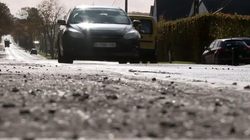 Tiensesteenweg in Glabbeek onderbroken tijdens de tweede week van de paasvakantie ter hoogte van het kruispunt met de Grotestraat