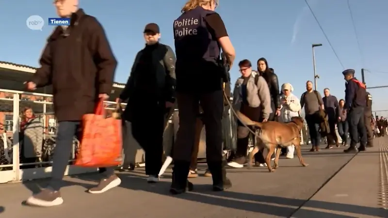 Grote controleactie aan station van Tienen tijdens avondspits: "Controle op drugs, verdachte gedragingen en overlast"