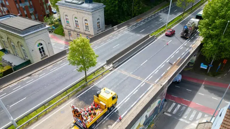 Werken aan brug Brusselsepoort ruim een maand eerder klaar dan gepland